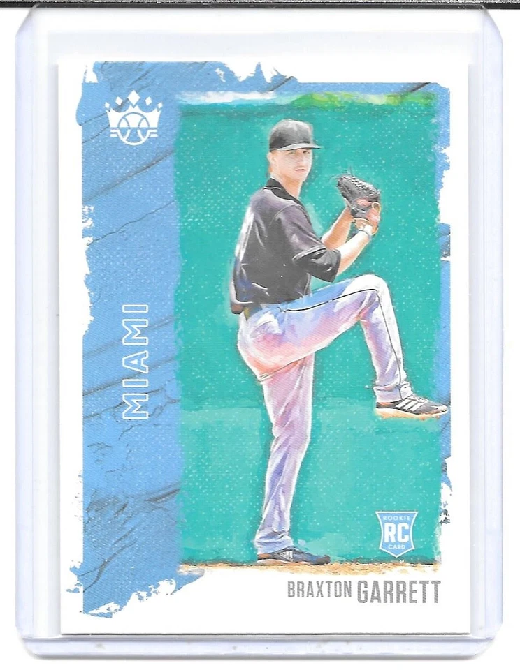 2021 Diamond Kings Baseball #48 Braxton Garrett RC (Marlins) - Image 1 of 1