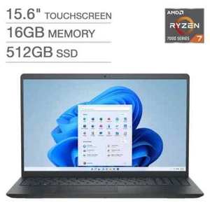 Brand New Dell Inspiron 15.6" FHD T/S Laptop AMD Ryzen 7 7730U/16GB/512GB SSD - Picture 1 of 8