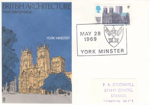 Cathedrals GB Trident FDC York Minster (b) 1969 (134885) - Picture 1 of 1