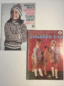 Coats & Clark’s Knit & Crochet Children Patterns Books No. 219 & 167 - Picture 1 of 8
