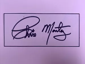 Chris Montez signierte Karte Original authentisch aus der Sammlung von Barry McD - Bild 1 von 14