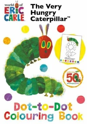 The Very Hungry Caterpillar Dot To Dot Book Childrens Colouring Activity Gift - Image 1 of 3