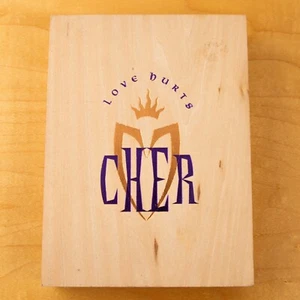 Love Hurts by Cher RARE CD SET LIMITED EDITION PROMOTIONAL Tarot Card Wood Box - Picture 1 of 7
