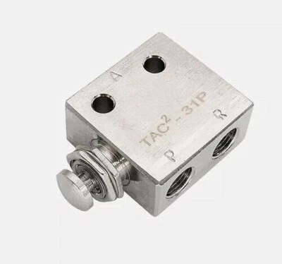 XINCHENDA-CO.LTD 1Pcs Pneumatic Valve TAC2-31P 2 Position 3 Way Toggle Mechanical Valve Rc1/8''