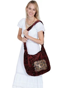 Bolso de mano de terciopelo suave Cantina by Scully C47 - Imagen 1 de 2