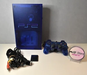PlayStation 2 PS2 Ocean Blue Console giapponese SCPH-37000 TESTATA #713 - Foto 1 di 21