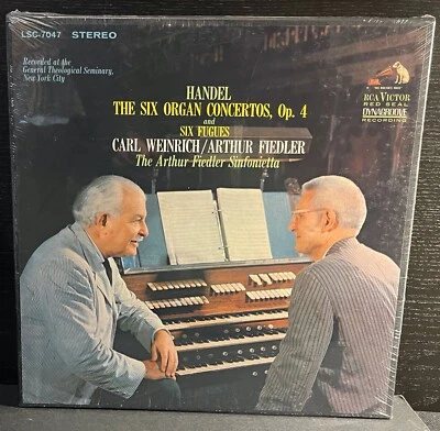 new 2Lp bx WEINRICH / FIEDLER  Handel 6 Organ Concertos Op 4 & 6 Fugues LSC-7047 - Image 1 of 2