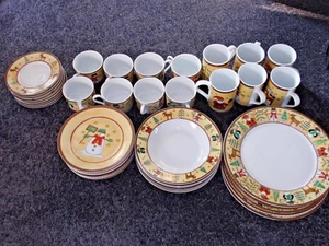 Wie Neu ! 42-teiliges Winter-, Ess- bzw. Kaffeegeschirr MF Design - Bild 1 von 12
