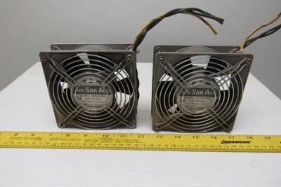 Sanyo Denki 109S078UL 200V Panel Mount Cooling Fan Lot Of 2 - Image 1 of 4