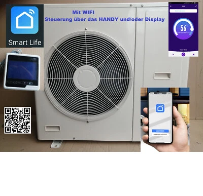 Luft Wasser  7-11Kw Wärmepumpe wifi sehr leise, sehr effizient, 60°C  inp 2,26Kw - Bild 1 von 4