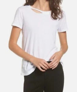Neu mit Etikett n: Philanthropy Damen Harlow-Distressed BFF T-Shirt weiß Größe XL hergestellt in den USA - Bild 1 von 14