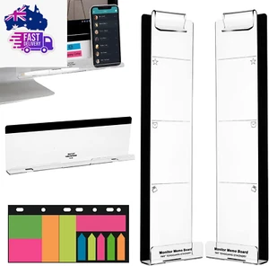 Monitor Memo Boards for Computer, Set of 3 (Left & Right & Bottom) Multifunction - Picture 1 of 12