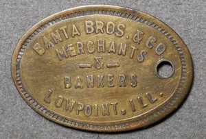 C543 Lowpoint, Ill., Banta Bros. & Co., Merchants & Bankers Good For 50c In T - Picture 1 of 2