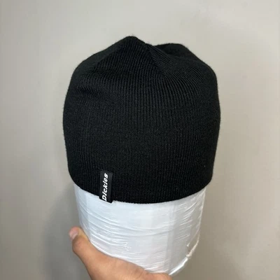 Dickies Beanie Toque Adult One Size Black Knit 100% Acrylic Workwear Snow Ski - Image 1 of 3