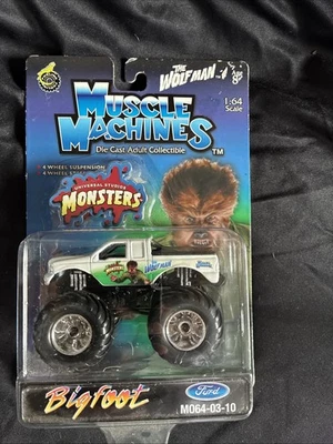 Monster Truck Muscle Machines Universal Studios 2003 nuevo en caja Jam 1:64 Wolfman Foto 1 de 4