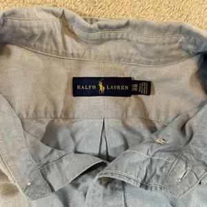 Ralph Lauren Herren 3XB Blau L/S Button Down Oxford Hemd Pony - Bild 1 von 6