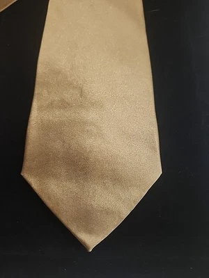 DiMaggio Mens Neck Tie Solid Gold Classic  - Image 1 of 4