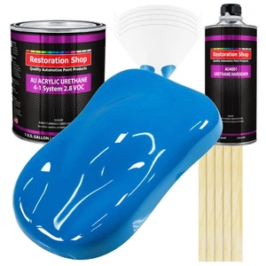 Restoration Shop Coastal Highway Blue Acrylic Urethane Gallon Kit Auto Paint - Picture 1 of 5