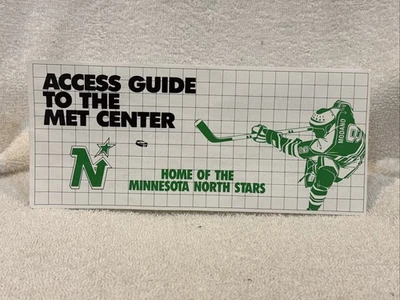 ESCASAS 1991 Minnesota North Stars Welcome To Met Center Guía de acceso, ¡MIRA GENIAL! Foto 1 de 3