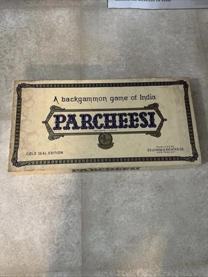 Parcheesi Selchow & Righter 1959 Backgammon Board Game of India Complete W/Instr - Image 1 of 4