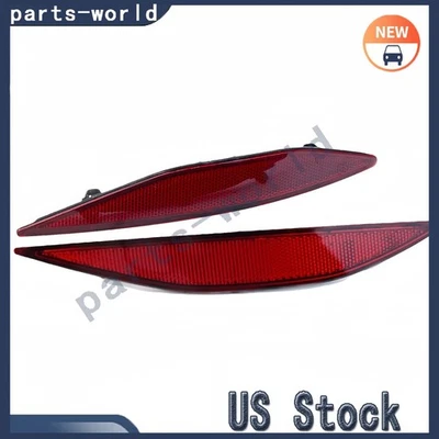 NEW Dark Red Lens Rear Bumper Reflector Lenses For Volkswagen Golf 2017-2015 US Foto 1 de 4