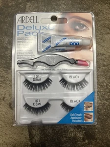 Ardell Deluxe Pack 101 Demi Kit de Pestañas Falsas Aplicador y Pegamento Incluido - Imagen 1 de 2