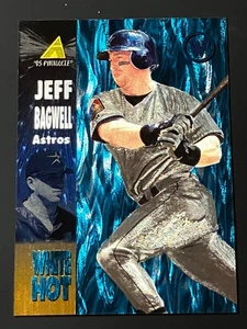 1995 Pinnacle JEFF BAGWELL White Hot SSP SP Insert RARE ASTROS - Picture 1 of 2