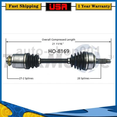 Front Right CV Axle Joint Shaft For Acura TSX 2008 2007 2006 2005 2004 - Image 1 of 2