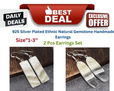 Laguna Spitze Calcit, Calcit 2-teiliges Ohrringe Set | Kombi Set 2,2|2,3" GW - Bild 1 von 4