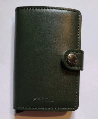 SECRID Leather Wallet (Dark Green) - Image 1 of 4