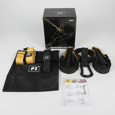 (P3) Correas de suspensión Pro, correas de entrenamiento de peso corporal, entrenamiento interior/exterior Foto 1 de 4