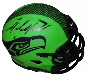 MIKE MACDONALD signed (SEATTLE SEAHAWKS) Mini Football Helm BECKETT BR63055 - Bild 1 von 2