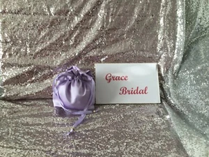 LAVANDA DUCHESSA RASO DOLLY BORSA MATRIMONIO BALLO DI FINE ANNO B/MAID FLOWER GIRL*MADE/SELLER UK* - Foto 1 di 29