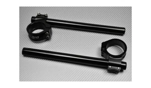 Pair of Black Clip ons Handlebars 35mm - Picture 1 of 5