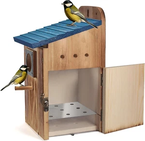 Blue Bird Houses for outside Durable Birdhouses Outdoors with Clear View Panel - Picture 1 of 1