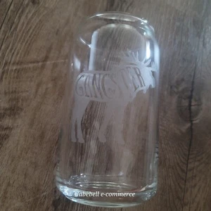 Taza de vidrio Gangster Moose buen estado impresión de alce vidrio transparente cristalería usada - Imagen 1 de 5