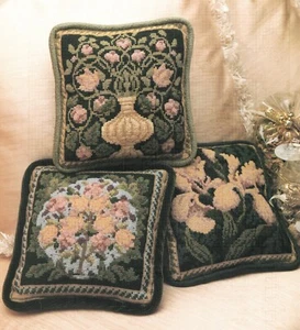 Vanessa Ann's FLORAL GOBELIN TRIO/VÖGEL & BLUMEN einzelne Kreuzstichmuster - Bild 1 von 2