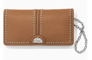 Womens Brighton Rockmore Wallet Crossbody Browb Large NWT $155 - Picture 1 of 6