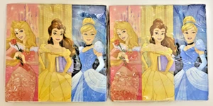 DISNEY PRINCESS 32 Birthday Party 2-Ply Napkins Aurora Belle Cinderella - Picture 1 of 1