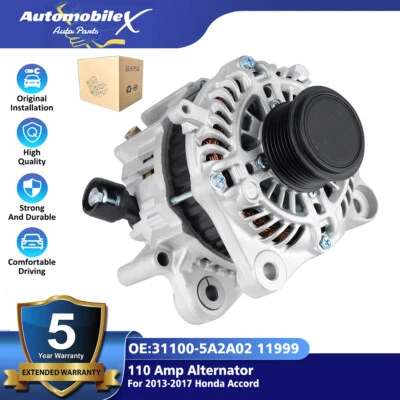 110AMP Alternator For 2013 2014 2015 2016 2017 Honda Accord Sport 2.4L Automatic - Image 1 of 4