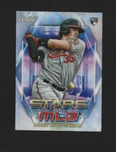 2023 Topps Series 1 Adley Rutschman Chrome Stars of MLB SMLBC-22 - Orioles - Picture 1 of 2