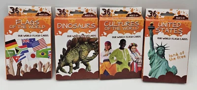 BENDON Our World Flash Cards - Flags l Dinosaurs l Culture l United States - Image 1 of 4