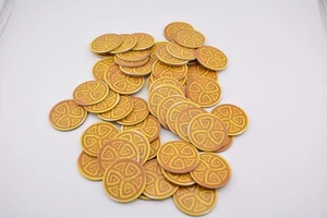 The Red Dragon Inn board game part pieces - qty 50 gold coin tokens - Picture 1 of 1