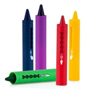 Paquete de 5 lápices de baño Nuby - colores divertidos - juguete de baño - fácil limpieza - libre de BPA - Imagen 1 de 8