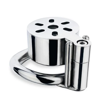 Sextoys - Cage de chasteté - Cage de chasteté Can Steel 3,5 x 3,2 cm - Photo 1/4