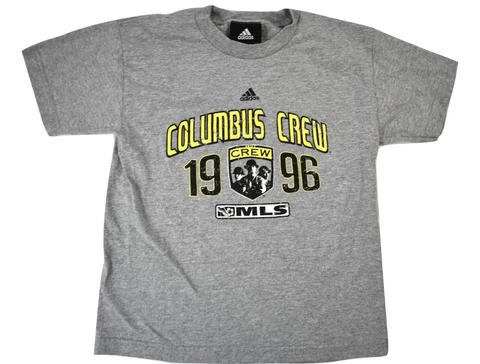 adidas Youth Boys MLS Columbus Crew Soccer Distressed Print Shirt New M (10-12) Cover