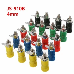 4mm Banana Plug Connector Adapter Binding Post Female Socket Jack 5 color - Picture 1 of 11