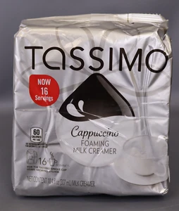 Tassimo Cappuccino Foaming Milk Creamer T-Discs (16 ct)  pack of 2 - Picture 1 of 4