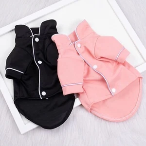 Pet Sleepwear Loose-fit Pajamas Post-surgery Jumpsuit Turtleneck Cat Coat Soft - Picture 1 of 17