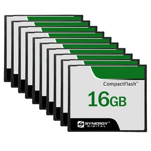 Synergy Digital 16GB Compact Flash Memory Cards - 50MB/s - Pack of 10 - Picture 1 of 6